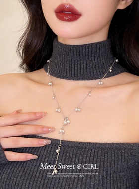 法式复古珍珠项链颈链choker