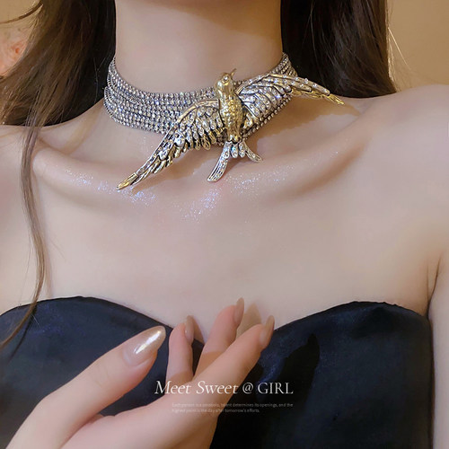 重工飞鸟燕子满钻choker