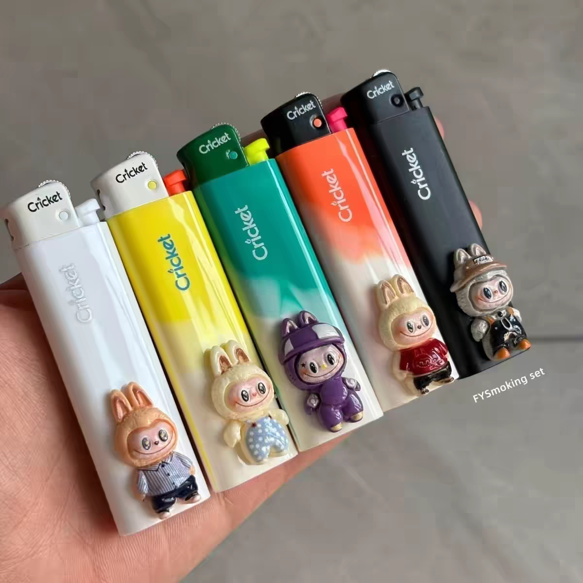 手作拉布布草蜢打火机
