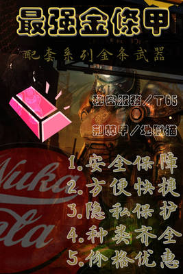 辐射76秘密服务护甲毕业武器装备