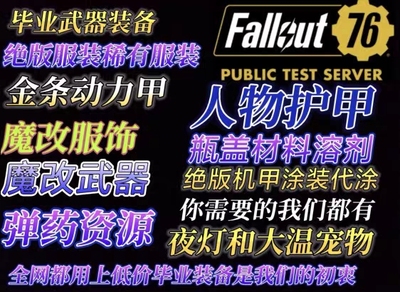 辐射76武器护甲毕业装备辅助品