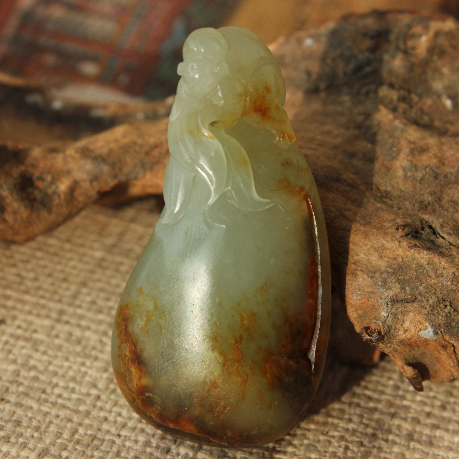 王实斋珠宝/新疆和田玉籽料灵猴献寿挂件吊坠带证书油润小AH42,珠宝/钻石/翡翠,颈饰,淘宝优惠券,粉丝福利购,淘宝优惠卷