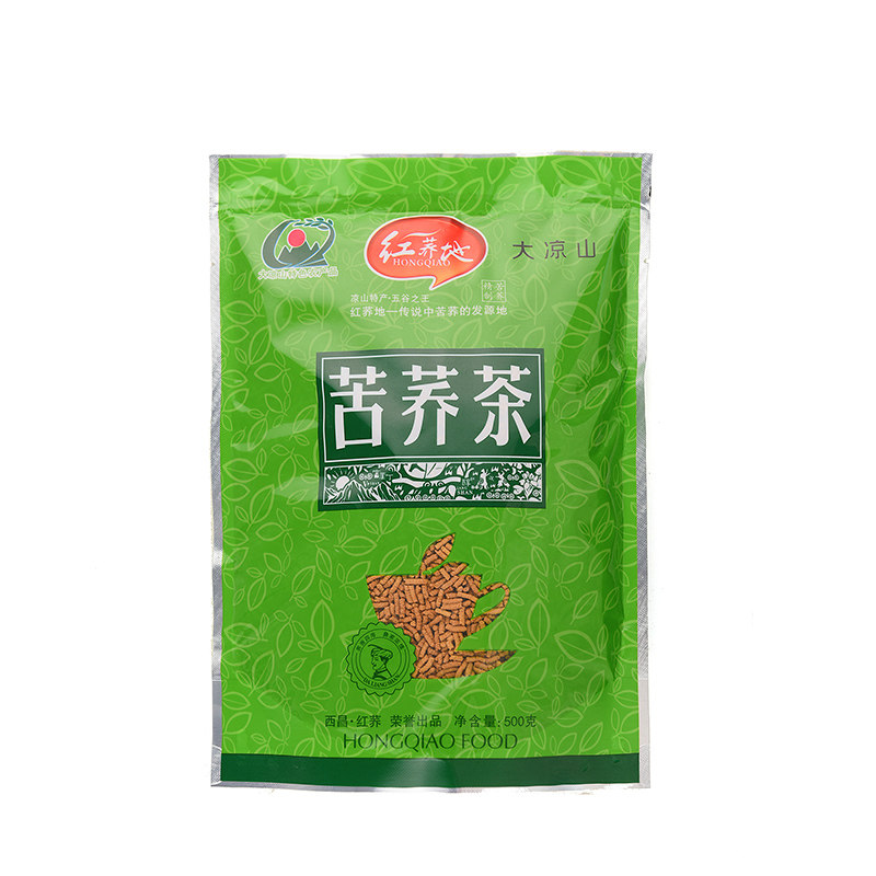 【4送1】红荞地黄苦荞茶500g袋装散装四川大凉山西昌荞麦茶麦香型