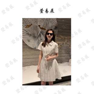 -“芭莉格”亚麻织布格纹设计立体剪裁显瘦连衣裙-QZ6062203