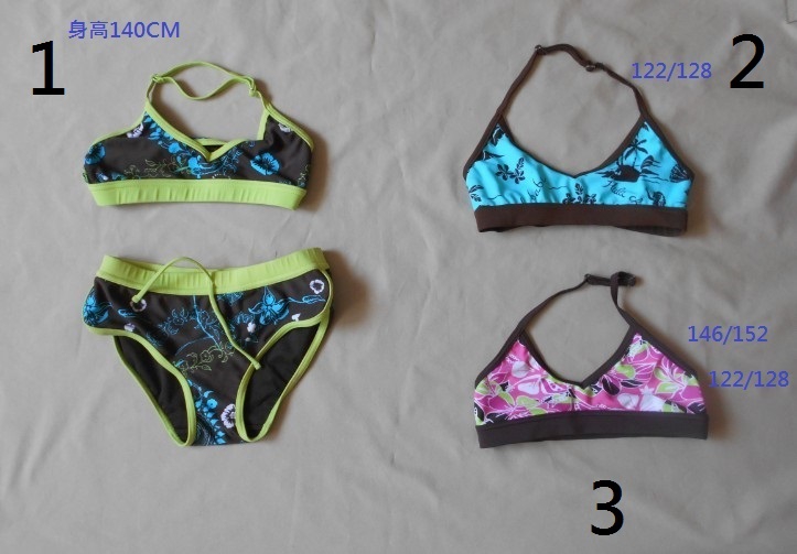 PYP015 16岁以下女童小朋友泳衣比基尼泳衣上衣 背心款套裝 泳褲
