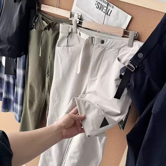 Top-Notch Product! High-End Outdoor Breathable Waterproof 3D Cut Spring/Summer Men's Softshell Pants Casual Pants S00431