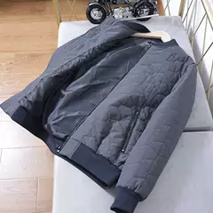 Premium Honeycomb Quilted Cotton! Men's Autumn and Winter Casual Baseball Collar Cotton Jacket, Lightweight Casual Cotton Coat, Trendy