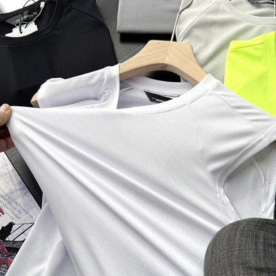 运动网眼透气高弹速干排汗男士跑步健身背心休闲无袖T恤S00439