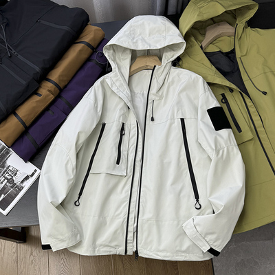 山系三防！秋季男士冲锋衣多巴胺配色防风防水男款户外夹克S00164