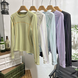 苏哈明线户外保暖抓绒德绒长袖上衣T恤打底衫50320