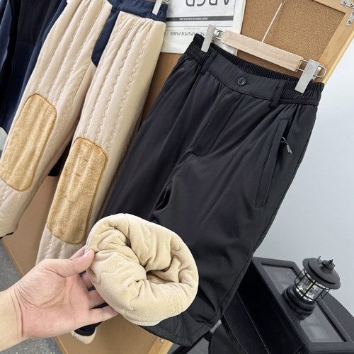 冬季男士户外防风防泼水直筒加绒加厚保暖休闲裤长裤潮50330