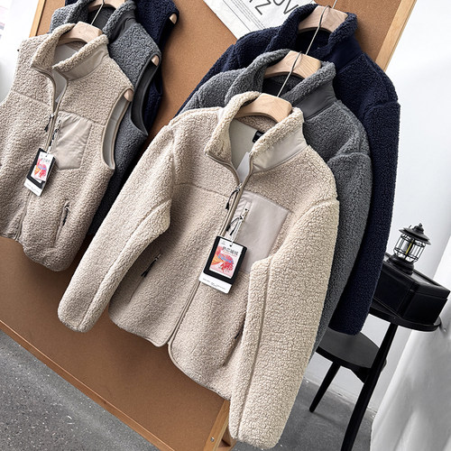 户外休闲系列！重磅600克保暖加绒加厚秋冬立领男士夹克外套50379