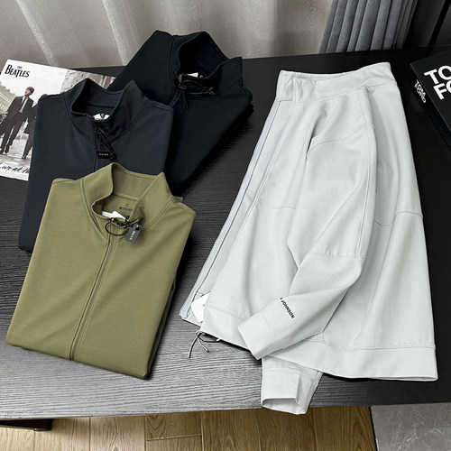 柜1189！意大利Leavo Johnson高端运动简约百搭立领夹克男S10149