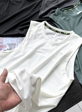 走波兰！科技3D蜂窝肌理！凉爽透气高弹休闲马甲背心男S00474
