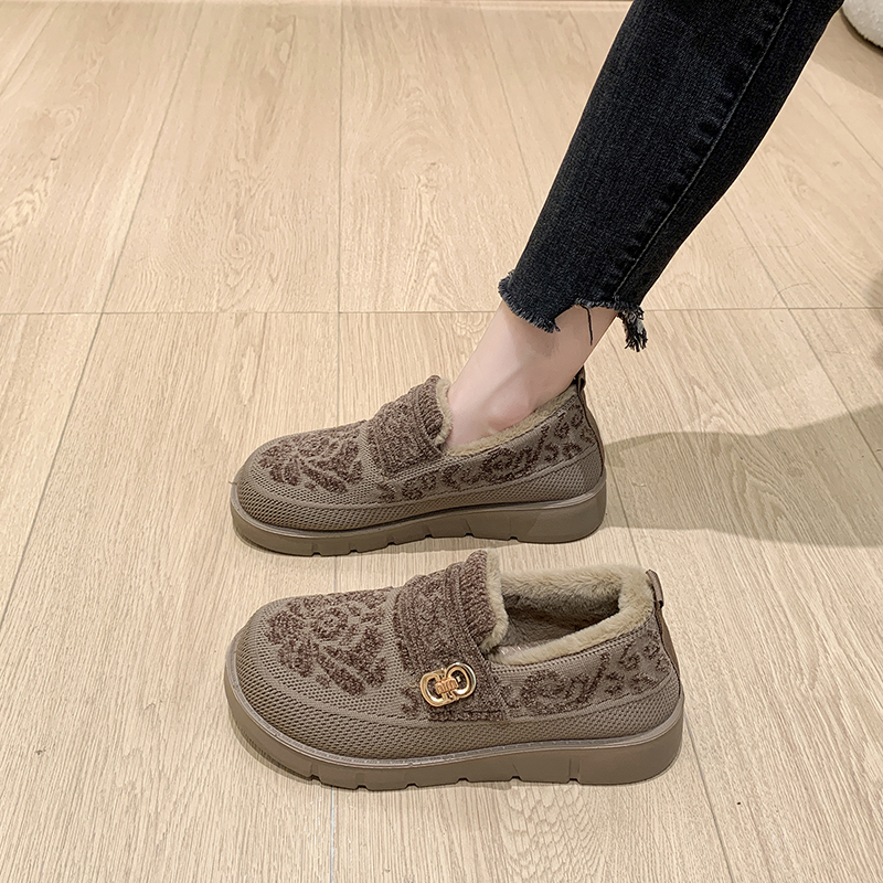 老北京布鞋女冬季新款加绒保暖鞋