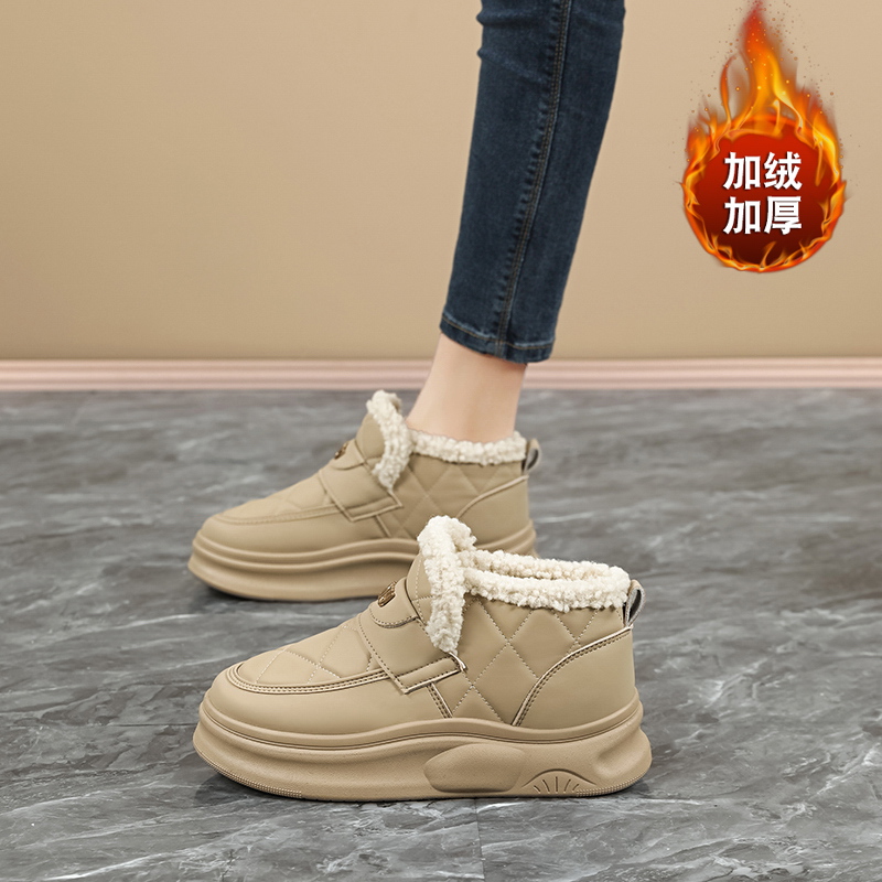 老北京妈妈棉鞋女冬季新款防水靴