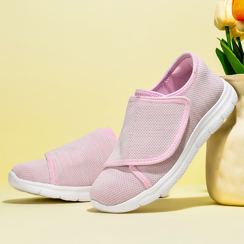 魔术贴女鞋2026春季新款大码妈妈鞋软底舒适不累脚中老年运动鞋女,女鞋,帆布鞋,淘宝优惠券,粉丝福利购,淘宝优惠卷