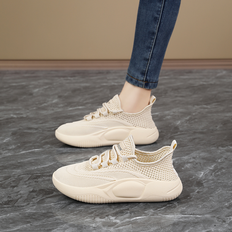 时尚百搭网面透气网鞋妈妈运动鞋