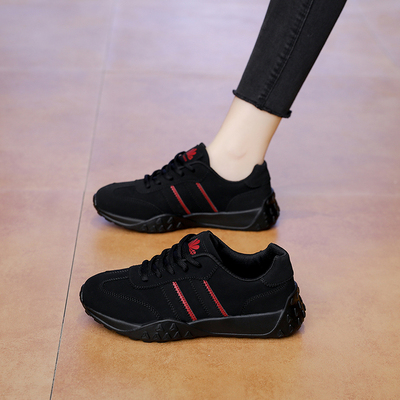 秋季新款大码软底舒适德训鞋
