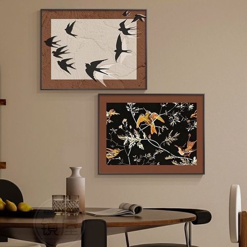 中古电表箱装饰画高级感配电箱遮挡挂画餐厅电闸箱壁画弱电箱盖板