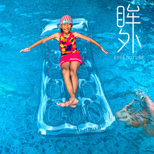 网红成人水上浮排游泳圈水上充气漂浮床垫浮板沙滩躺椅海边戏水垫