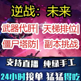 逆战未来代练代打天梯排位段位上分僵尸猎场塔防代肝战令武器等级