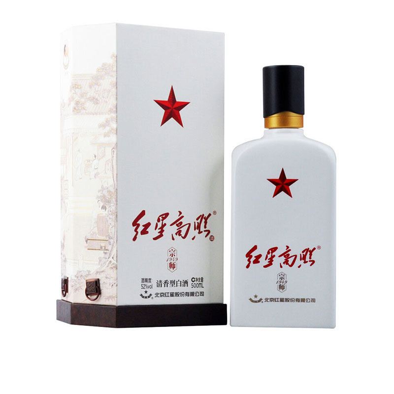 北京二锅头 红星高照宗师1949 清香型白酒52度500ml*1瓶/6瓶礼盒