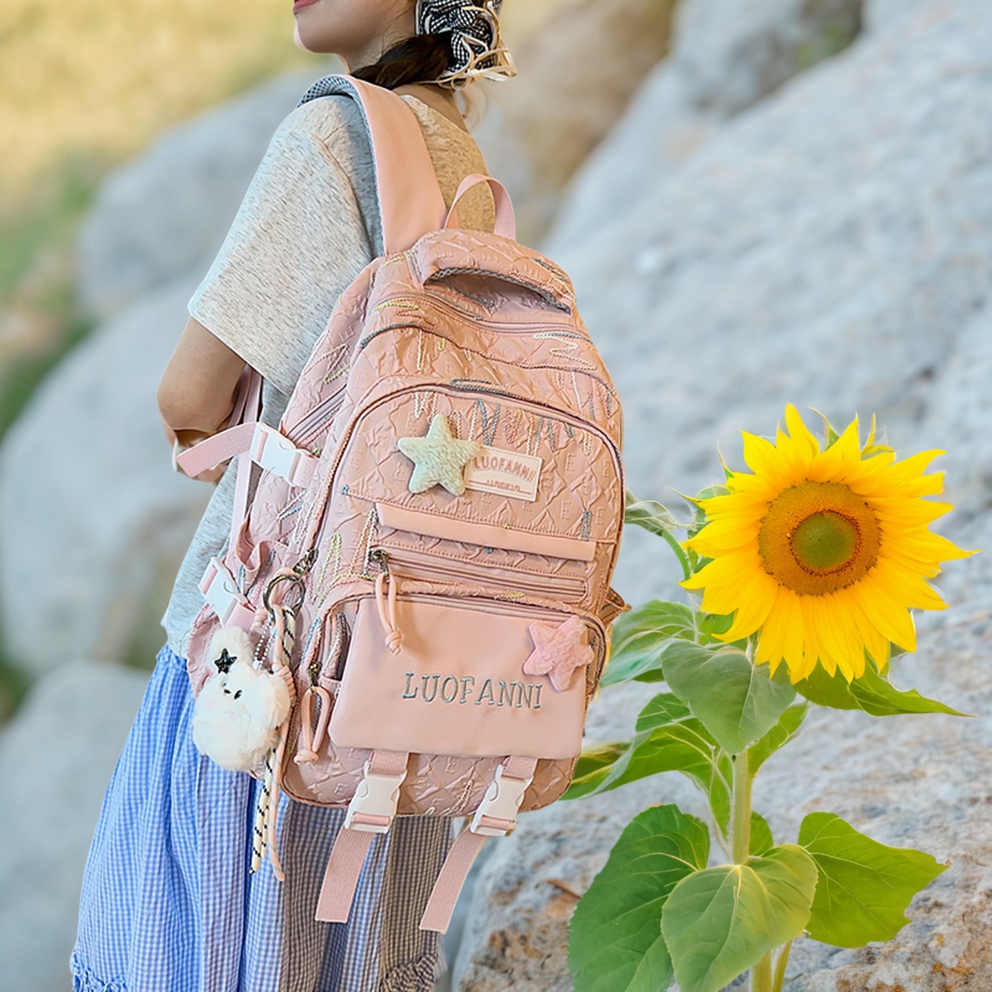 高颜值书包初中女生小学生2025