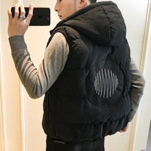 修身 潮流坎肩马夹外套 棉服冬季 马甲韩版 秋冬2019新款 棉衣背心男士