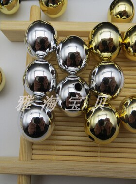 16金银色圆珠串珠配件diy工艺品