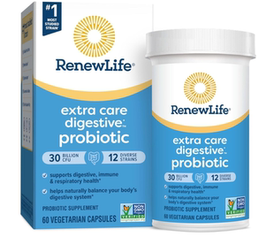 美国Renew Life Extra Care 300亿菌 益生菌胶囊 消化和呼吸健康