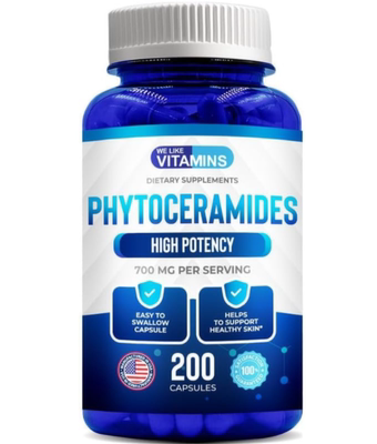 美国We Like维他命Phytoceramides全天然小麦植物神经酰胺补充剂