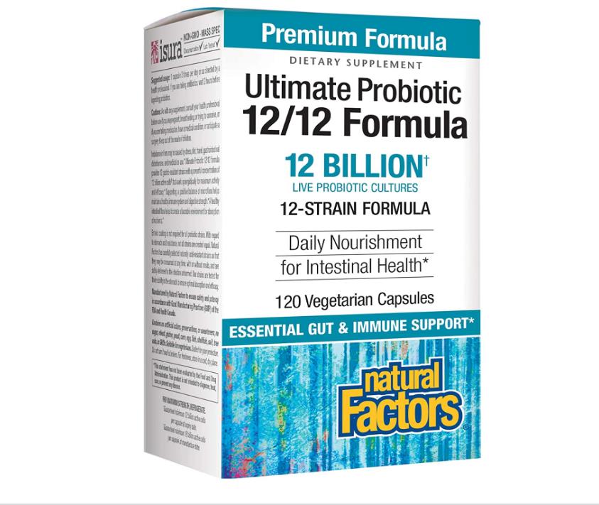 美国代Natural Factors Ultimate Probiotic 12/12 益生菌免疫力