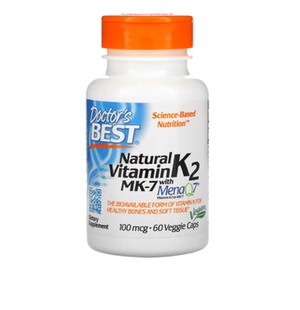 美国Doctor's Best维生素 K2 MK-7含 MenaQ7 100微克60粒胶囊