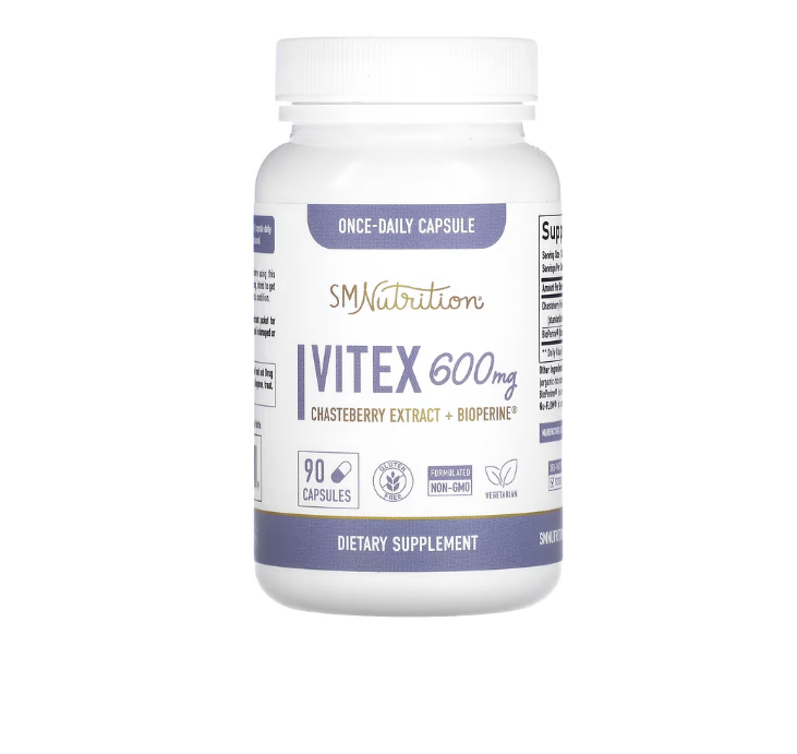 美国SMNutrition 黄荆 600毫克 孕酮平衡 90 粒胶囊