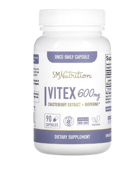 美国SMNutrition 黄荆 600毫克 孕酮平衡 90 粒胶囊