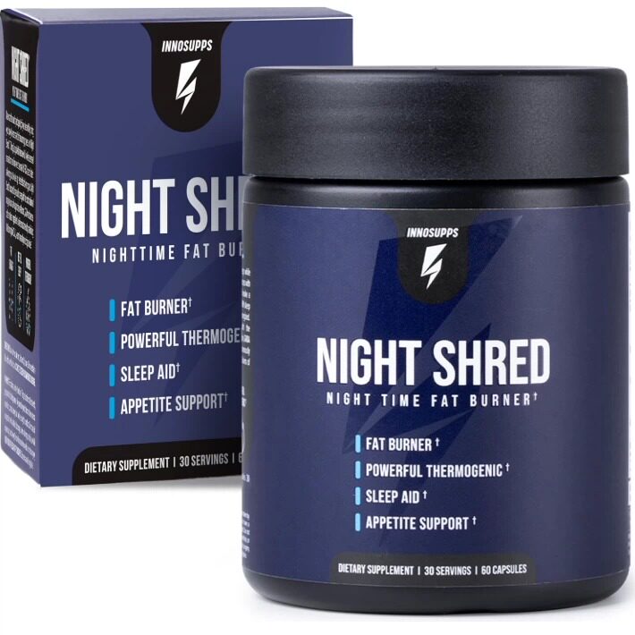 美国InnoSupps 夜间脂肪燃烧器 睡眠支持南非醉茄脂肪燃烧60粒