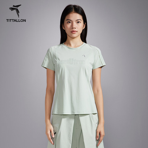 Tittallon体拓女式针织快干T恤