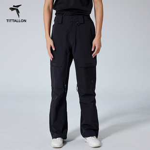 防风防水单层硬壳3L冲锋裤 Tittallon体拓单板滑雪裤 时尚 冬季 女 男