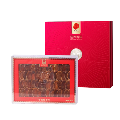 北京同仁堂干制红参片88g礼盒装