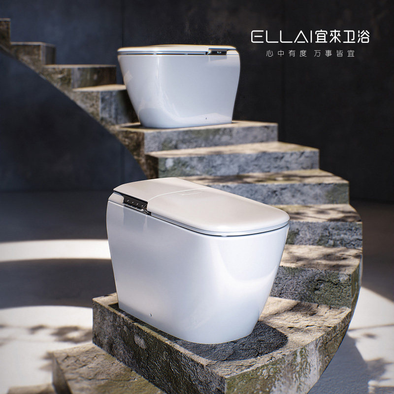 宜来卫浴融境无水压限超薄智能一体机自动冲水多功能即热式座便器
