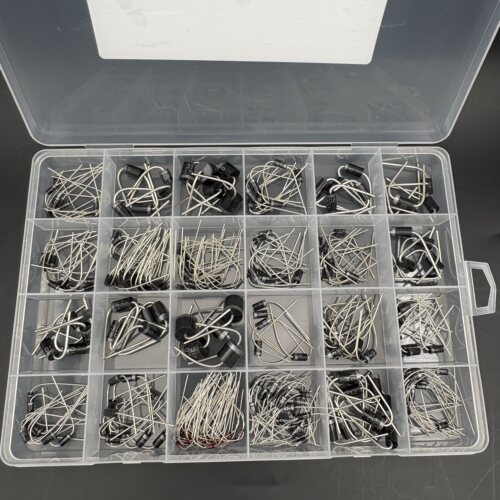 265PCS 24种常用二极管盒装整流器直插肖特基快恢复UF4007-1N5819