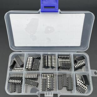 74HC00N 02/04/08/32 各10个混盒装四路2输入正或门 直插DIP-14