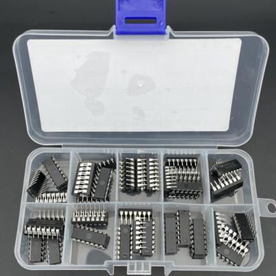 74HC00N 02/04/08/32 各10个混盒装四路2输入正或门 直插DIP-14