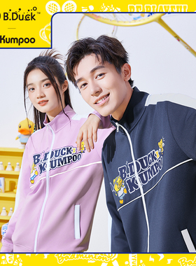 薰风小黄鸭联名新款羽毛球服休闲运动外套男秋冬女熏风KKU-5055