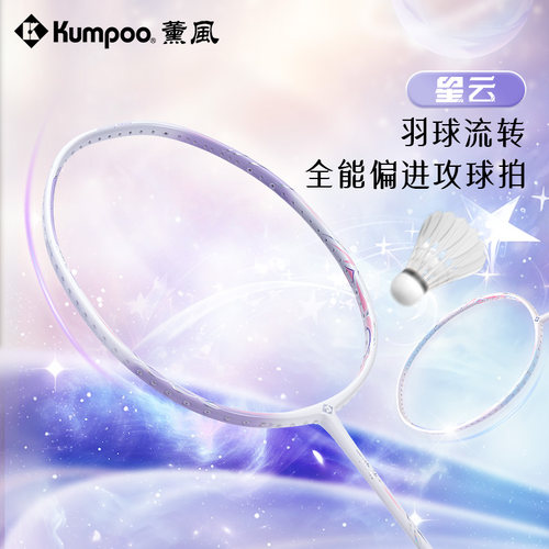 薰风5U碳素纤维通用羽毛球拍