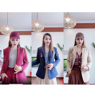 濛濛家2025换秋新款RL气质GAO级刺绣长袖西装外套