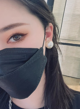 季阿玛施新颖珍珠耳夹耳环耳钉