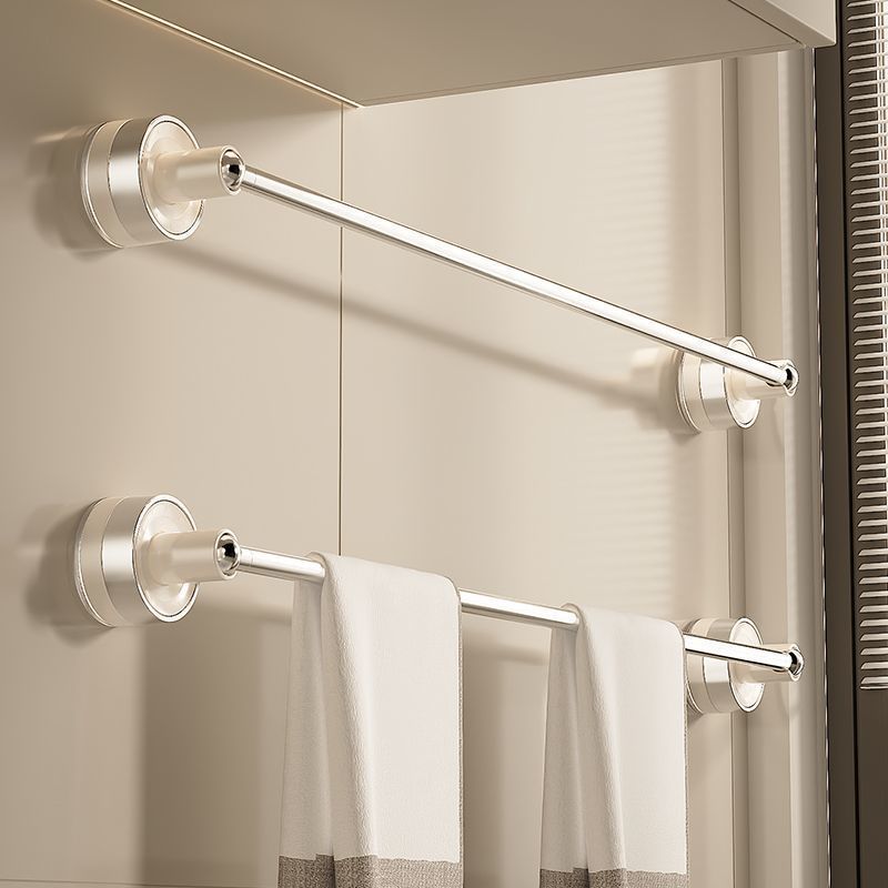 优勤吸盘毛巾架免打孔卫生间不锈钢伸缩毛巾浴巾置物架浴室毛巾杆
