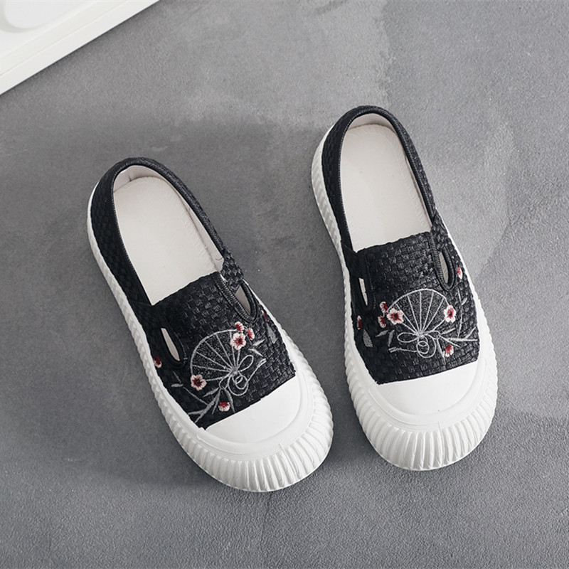 2024春夏新款懒人一脚蹬板鞋松糕